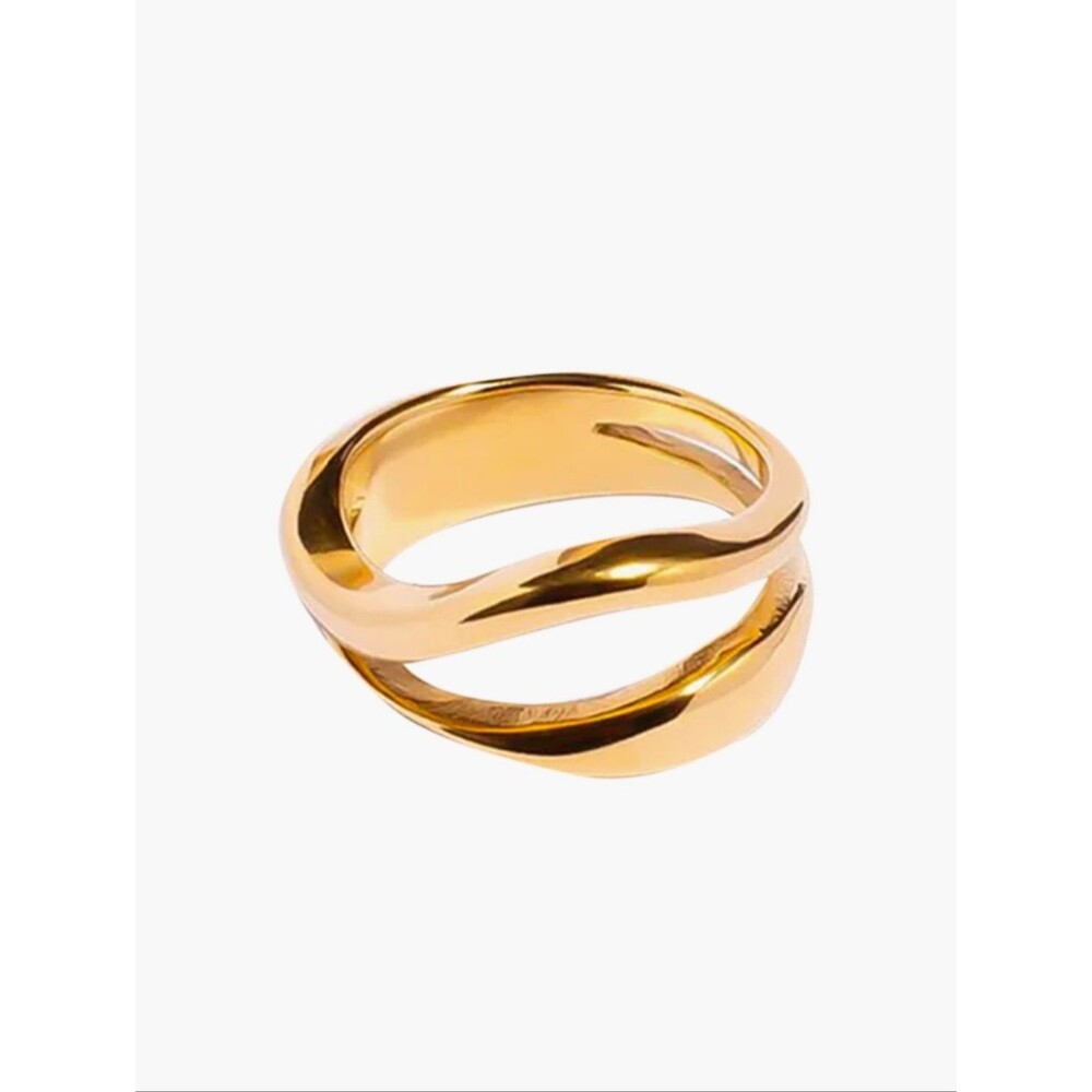Hey Harper Marbella Gold Tone Ring Size 9